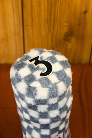 3 Wood - Plush Grey Checkered