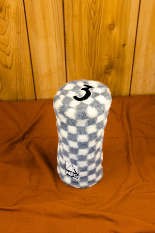 3 Wood - Plush Grey Checkered