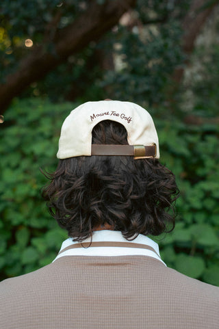 Monoball 5 Panel Cap - Cream / Chocolate Brown