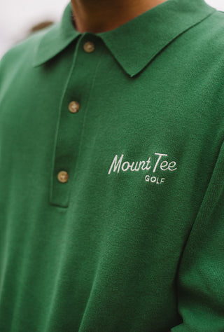 Woodlands Knit Polo Short Sleeve - Pine