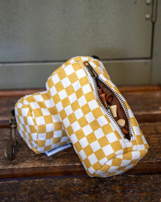 Tee Bag - Mustard Checkered