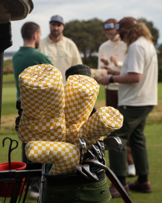 Tee Bag - Mustard Checkered