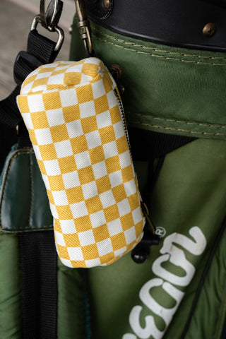 Tee Bag - Mustard Checkered