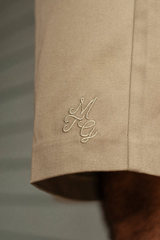 Peninsula Pleated Shorts - Tan