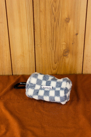 Tee Bag - Plush Grey Checkered